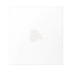 Misty Rose, flush Mahogany, dekoratives Design Notizblock