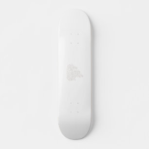Misty Rose, flush Mahogany, dekoratives Design Skateboard