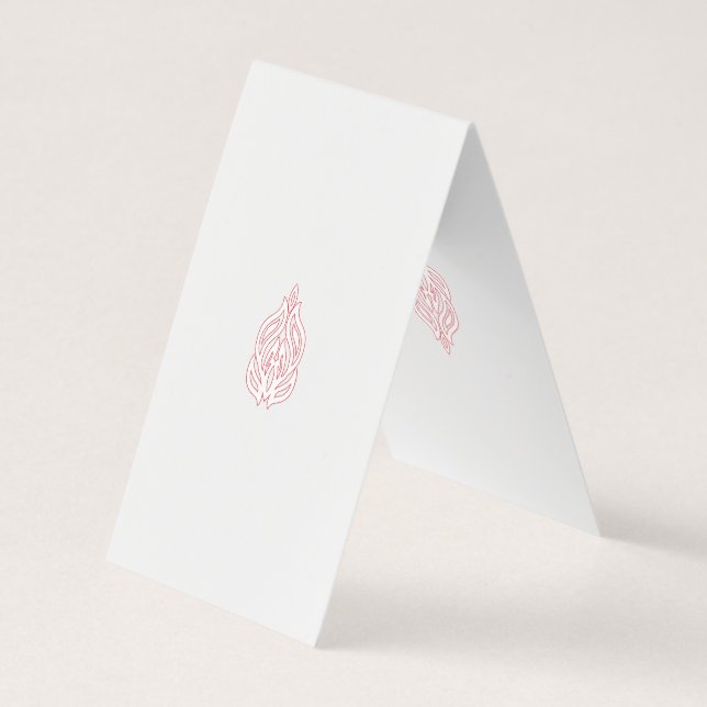 Misty Rose, flush Mahogany, dekoratives Design Visitenkarten (Rückseite)