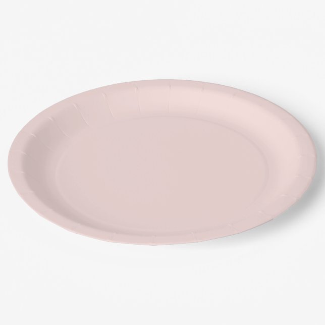 Misty Rose Hex Code FFE4E1 Party Plate Pappteller (Schrägansicht)