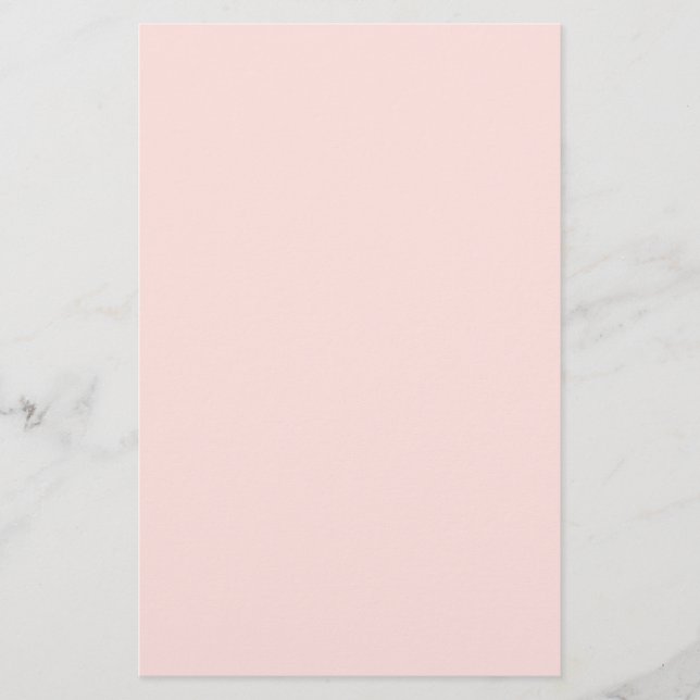 Misty Rose Solid Color Briefpapier (Vorderseite)