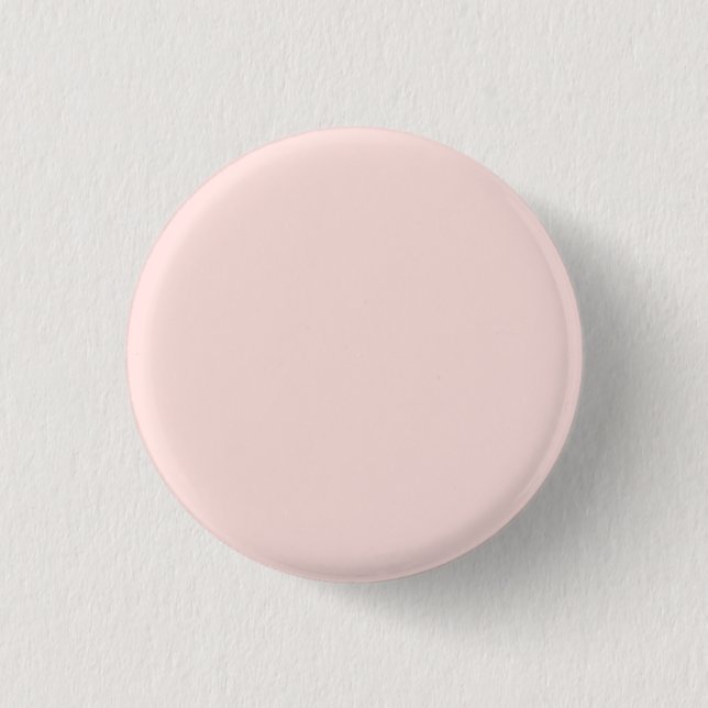 Misty Rose Solid Color Button (Vorderseite)