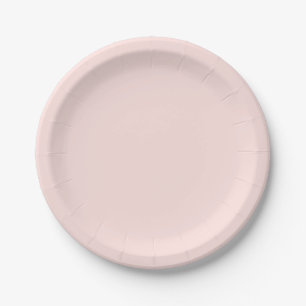 Misty Rose Solid Color Pappteller