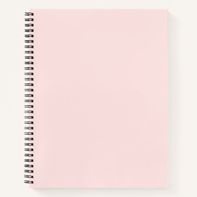 Misty Rose Spiral Notebook Notizbuch (Vorderseite)