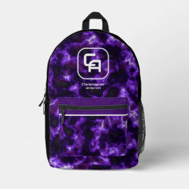 Misty Smoke Monogram Lila Bedruckter Rucksack