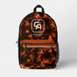 Misty Smoke Monogram Orange Bedruckter Rucksack