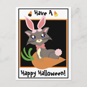 Misty Toon Kitty Bunny! Postkarte