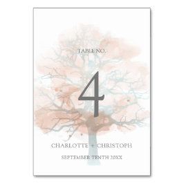 Misty Tree Tischnummer