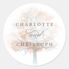 Misty-Tree-Umschlag Aufkleber