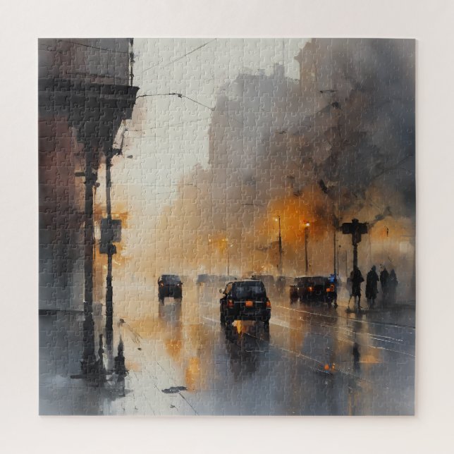 Misty Urban Abend (Vertikal)