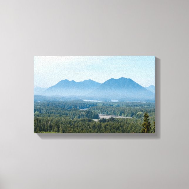 Misty Valley in Tofino - British Columbia, Kanada Leinwanddruck (Vorderseite)