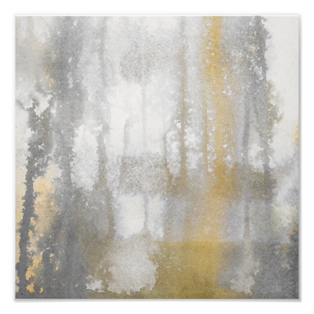 Misty Wilds Wasserfarbe Abstrakt drucken Fotodruck (Vorne)