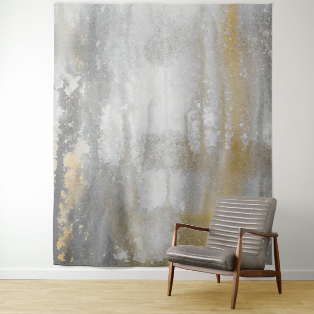 Misty Wilds Wasserfarbe Abstrakt drucken Wandteppich (Beispiel)