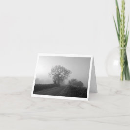 Misty Winter Morning: Cheshire, England Karte