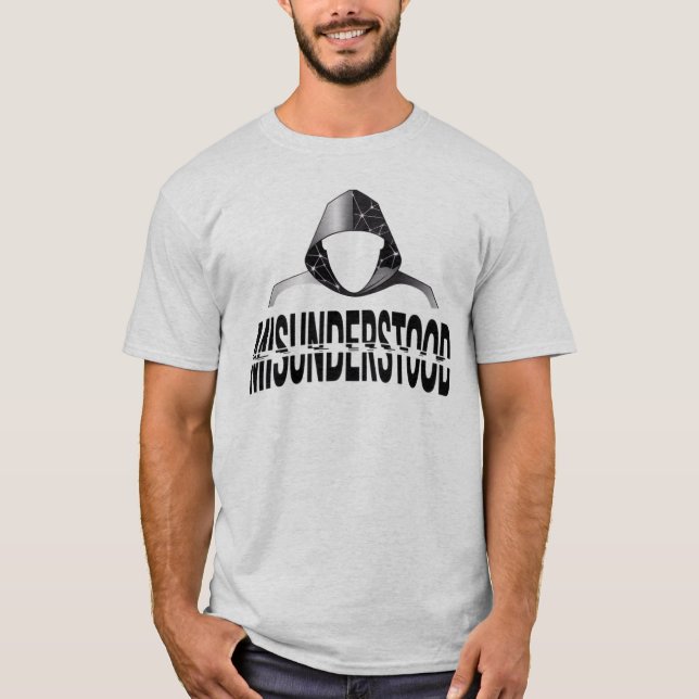 Misunderstood Glitch Hoodie Phantom T-Shirt (Vorderseite)