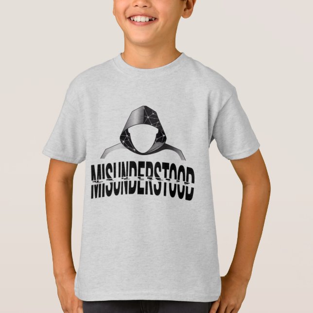 Misunderstood Glitch Hoodie Phantom T-Shirt (Vorderseite)