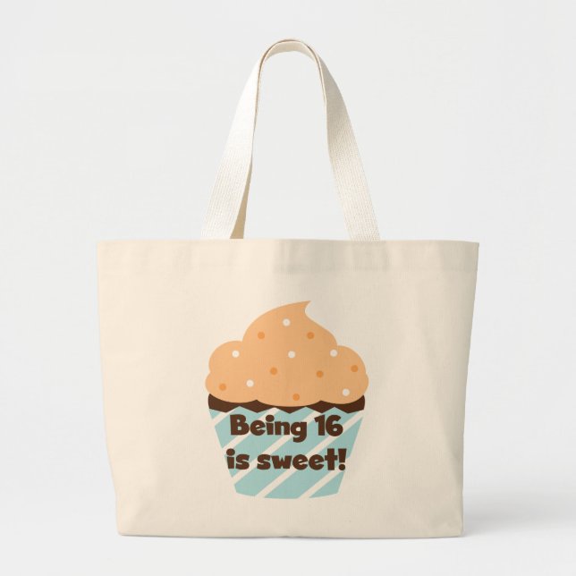 Mit 16 ist Sweet Birthday T Shirts und Geschenke Jumbo Stoffbeutel (Vorne)