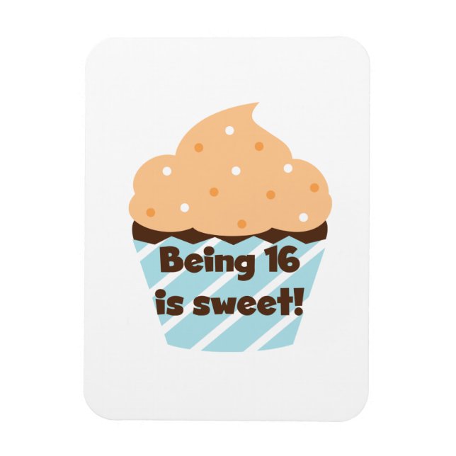 Mit 16 ist Sweet Birthday T Shirts und Geschenke Magnet (Vertikal)