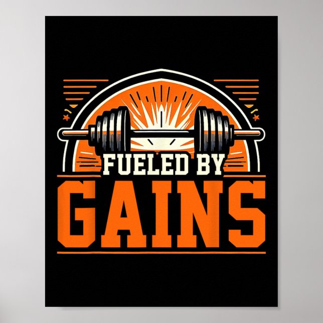 Mit 1 Bodybuilding gespeist Poster (Vorne)