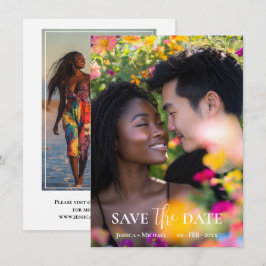 Mit 2 Fotos ätherisches Blut Save The Date