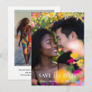Mit 2 Fotos ätherisches Blut Save The Date