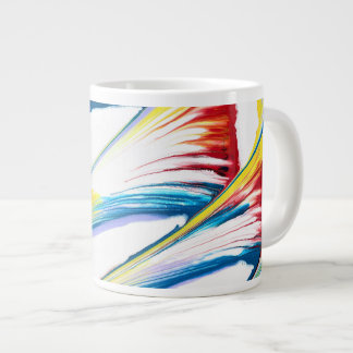 Mit 3 wild gestreiften abstrakten Trinkbecher Jumbo-Tasse