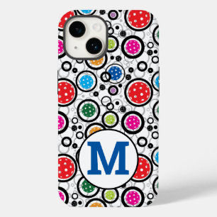 Mit anfänglichem Muster mit Pickleballs iPhone 14 Case-Mate iPhone 14 Hülle