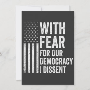 Mit Angst um unsere Demokratie widerspreche ich am Einladung