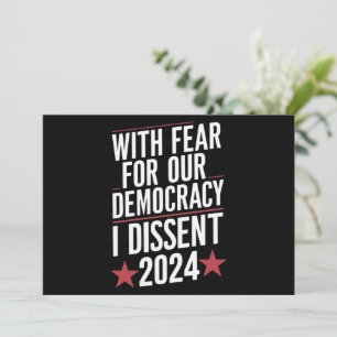 Mit Angst vor unserer Demokratie habe ich 2024 gek Einladung