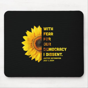 Mit Angst vor unserer Demokratie verweigere ich Fr Mousepad