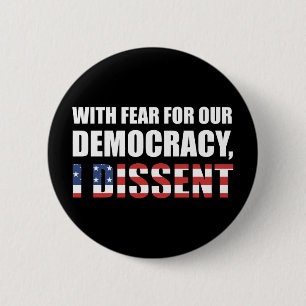 Mit Angst vor unserer Demokratie verweigere ich mi Button