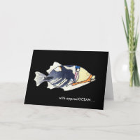 Mit appreciOCEAN Cartoon humu fish danke Karte