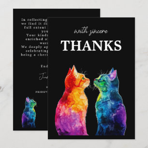 Mit aufrichtigem Dank  Purrfectly Yours: Purrfectl Dankeskarte