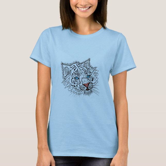 Mit Augen Babytiger T-Shirt (Vorderseite)