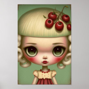 Mit Augen Cherry Pie Girl Poster