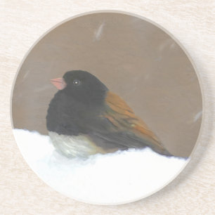 Mit Augen Junco-Malerei - Original Bird Art Getränkeuntersetzer