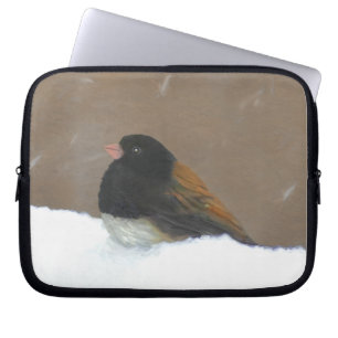 Mit Augen Junco-Malerei - Original Bird Art Laptopschutzhülle