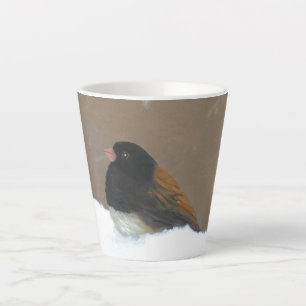 Mit Augen Junco-Malerei - Original Bird Art Milchtasse