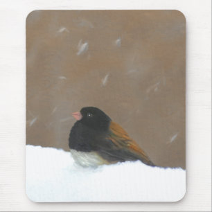 Mit Augen Junco-Malerei - Original Bird Art Mousepad