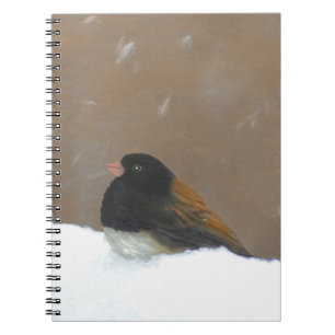 Mit Augen Junco-Malerei - Original Bird Art Notizblock