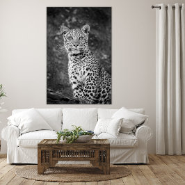 Mit Augen junger Leopard Leinwanddruck