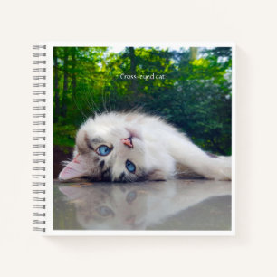 Mit Augen Katze Notizbuch