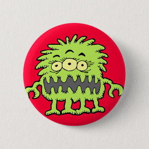 Mit Augen Monster des Mongo-3 Button