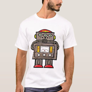Mit Augen überraschter Roboter 3 T-Shirt