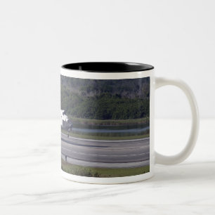 Mit Austragsrutsche unfurled 2 Zweifarbige Tasse