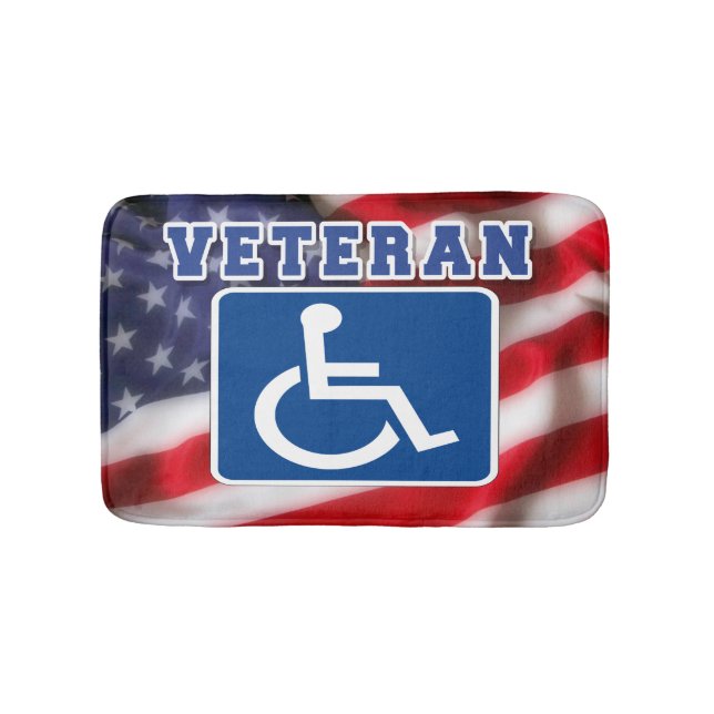 Mit Behinderung behinderte Veteranen USA Badematte (Vorderseite)