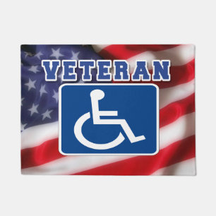 Mit Behinderung behinderte Veteranen USA Fußmatte