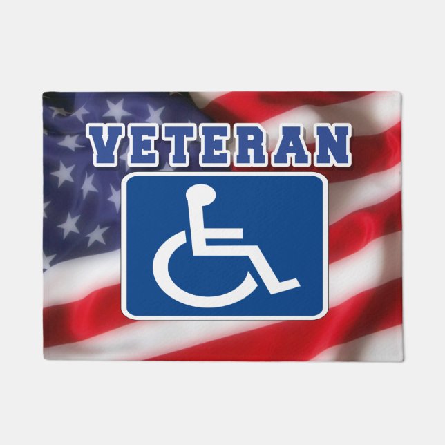 Mit Behinderung behinderte Veteranen USA Fußmatte (Vorderseite)