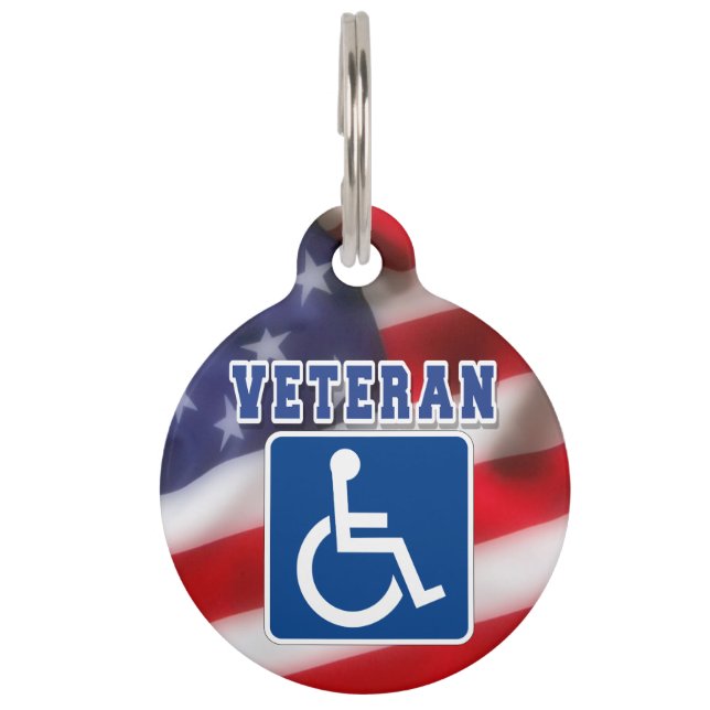 Mit Behinderung behinderte Veteranen USA Haustiermarke (Vorderseite)