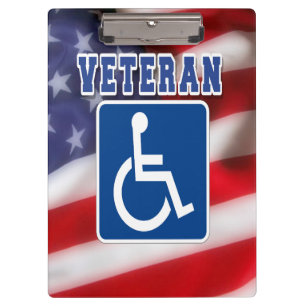 Mit Behinderung behinderte Veteranen USA Klemmbrett